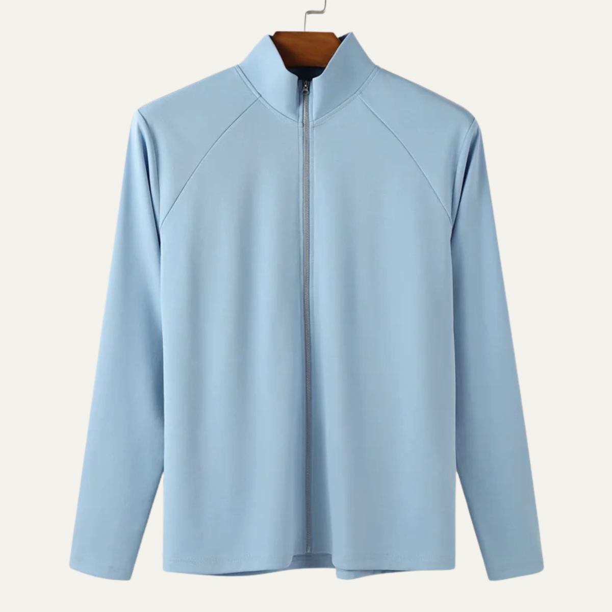 The Sassari Men’s Slim Fit Zip Up Casual Turtleneck Shirt