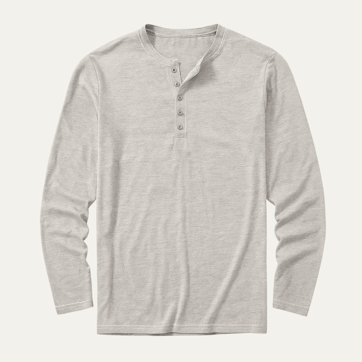 The Sheffield Men's Long Sleeve Henley Shirt - Modern Cotton Top