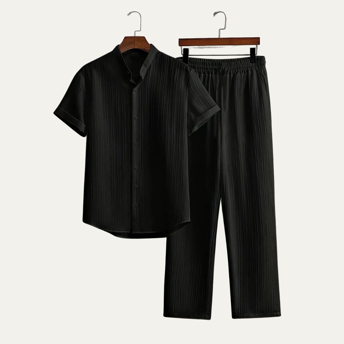 The Madison Men’s Casual Summer Outfit – Short Sleeve Shirt & Pants Set