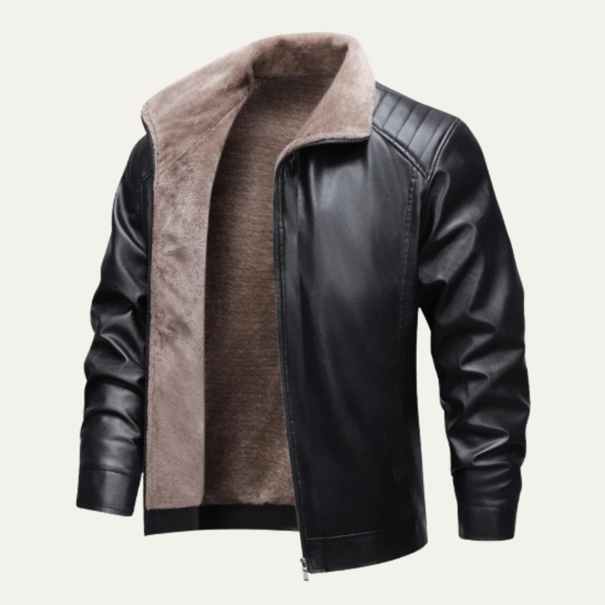 The Ragusa Men’s Winter Thick Fleece Lined Warm Casual Zip Jacket