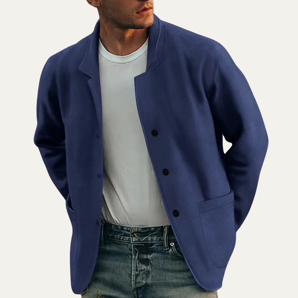 The Beechwood Men’s Smart Casual Lightweight Blazer Jacket