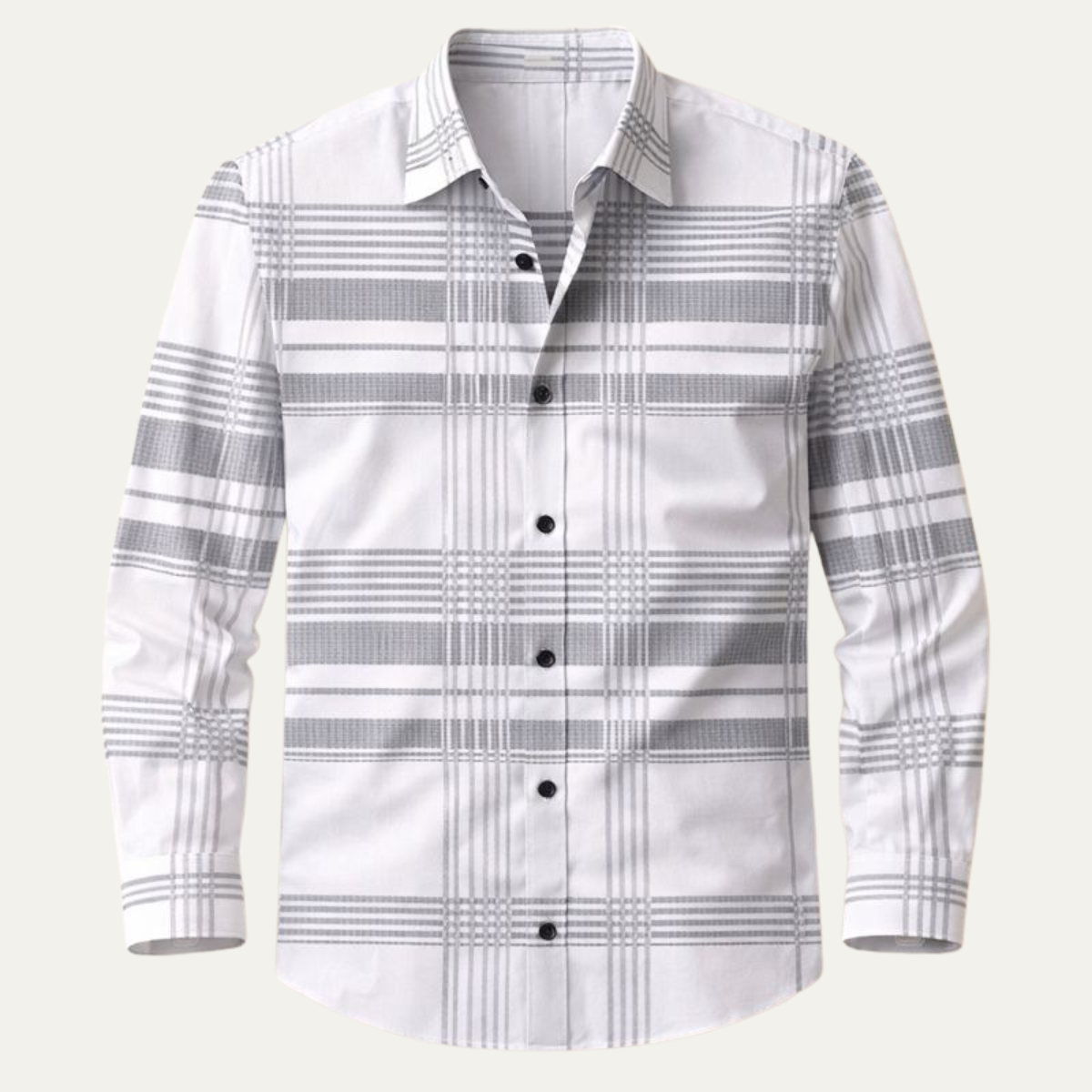The Ashridge Men’s Classic Plaid Button-Down Casual Shirt