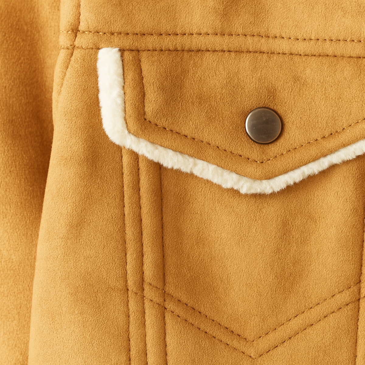 The Wrexham Men’s Shearling Vintage Faux Leather Jacket