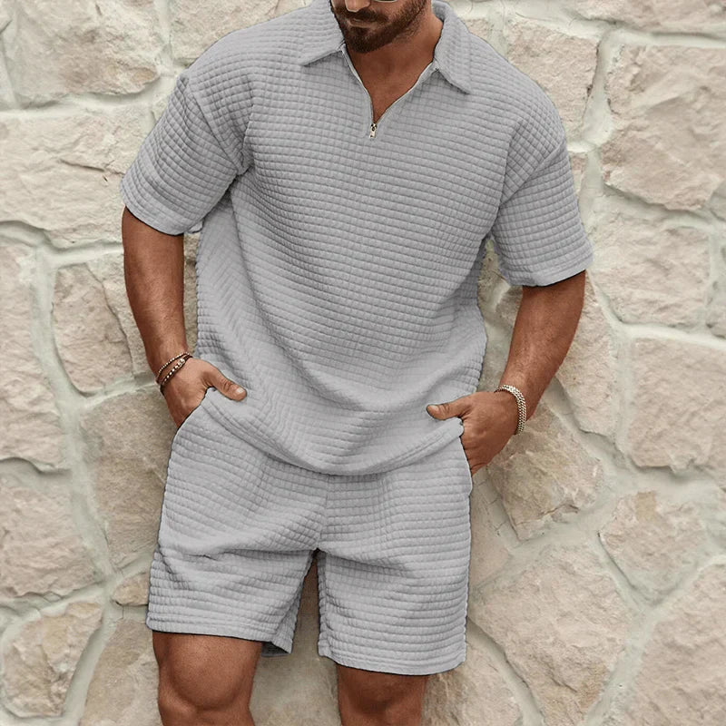 The Redford Co-Ord Set - Polo & Shorts for Men