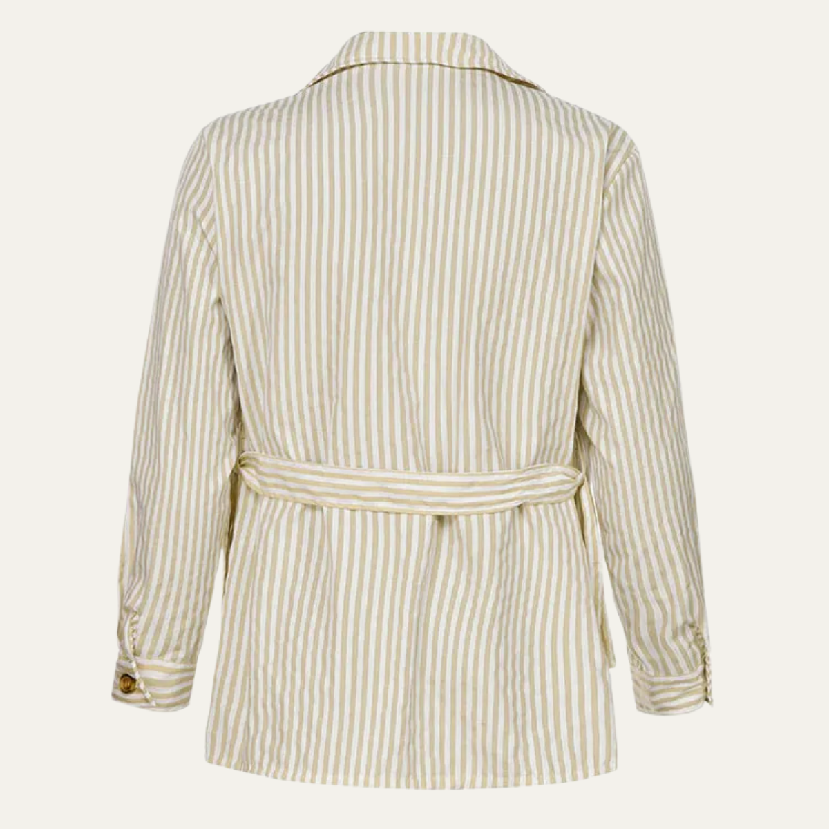 The Bramblewood Men’s Streetwear Striped Button-Down Shirt with Pockets
