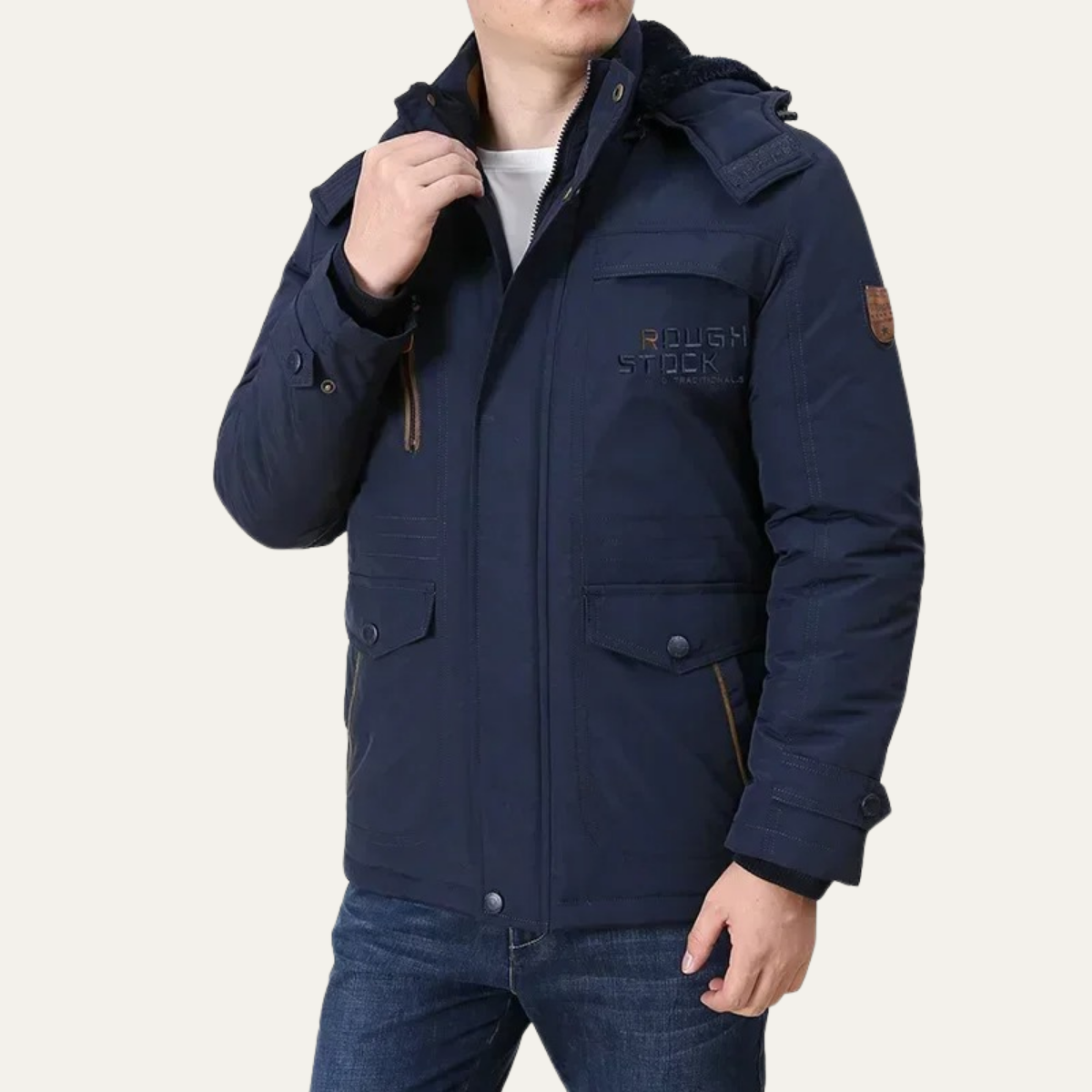 The Monferrato Men’s Warm Winter Parka Hooded Jacket