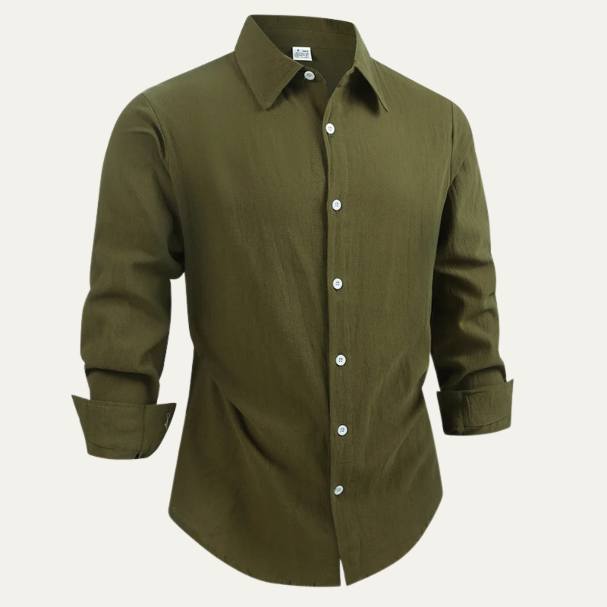 The Taormina Men’s 100% Linen Cotton Trendy Dress Shirt