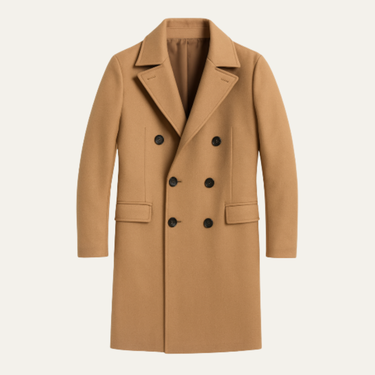 The Norcia Men’s Double Breasted Wool Trench Coat