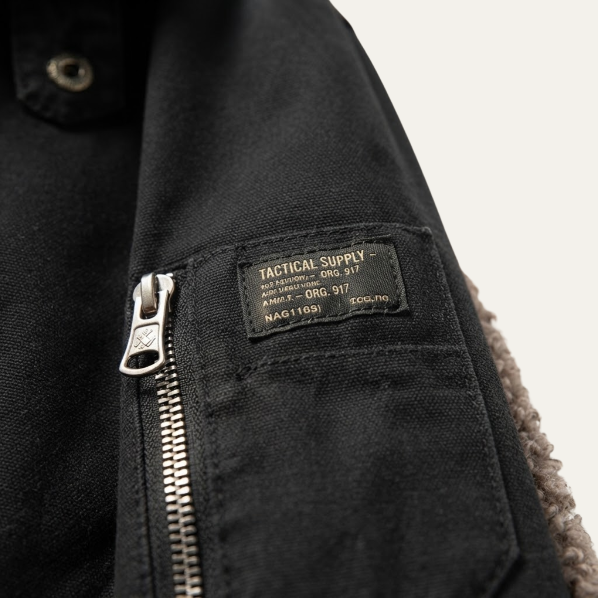 The Wareham Men’s Shearling Line Winter Bomber Jacket