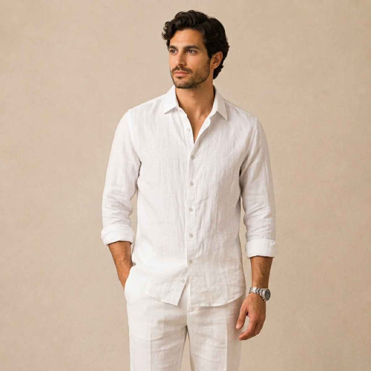 The Summerville Men’s Lightweight Button-Down Cotton Shirt