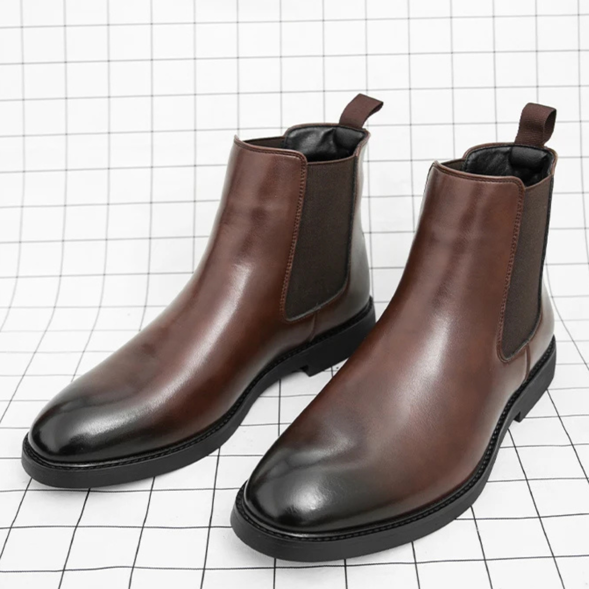 The Brookshire Lane Men’s Stylish Modern Pointed Chelsea Ankle Shoes