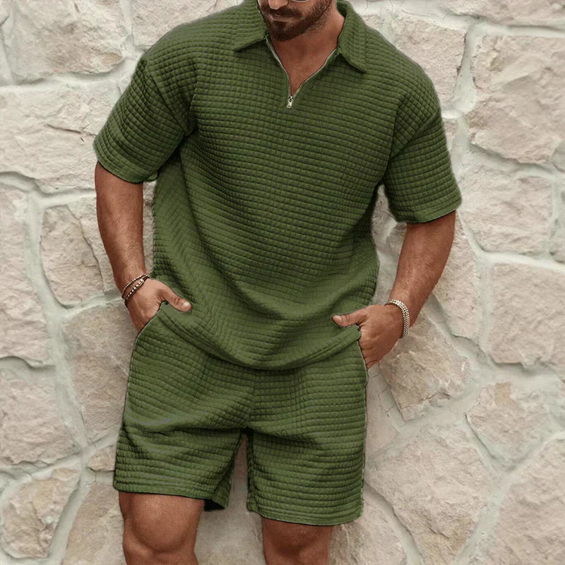 The Redford Co-Ord Set - Polo & Shorts for Men