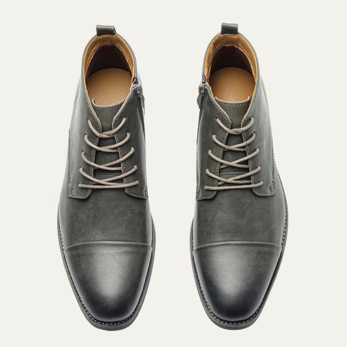 The Rapallo Men’s Classic Side Zip Leather Ankle Boots
