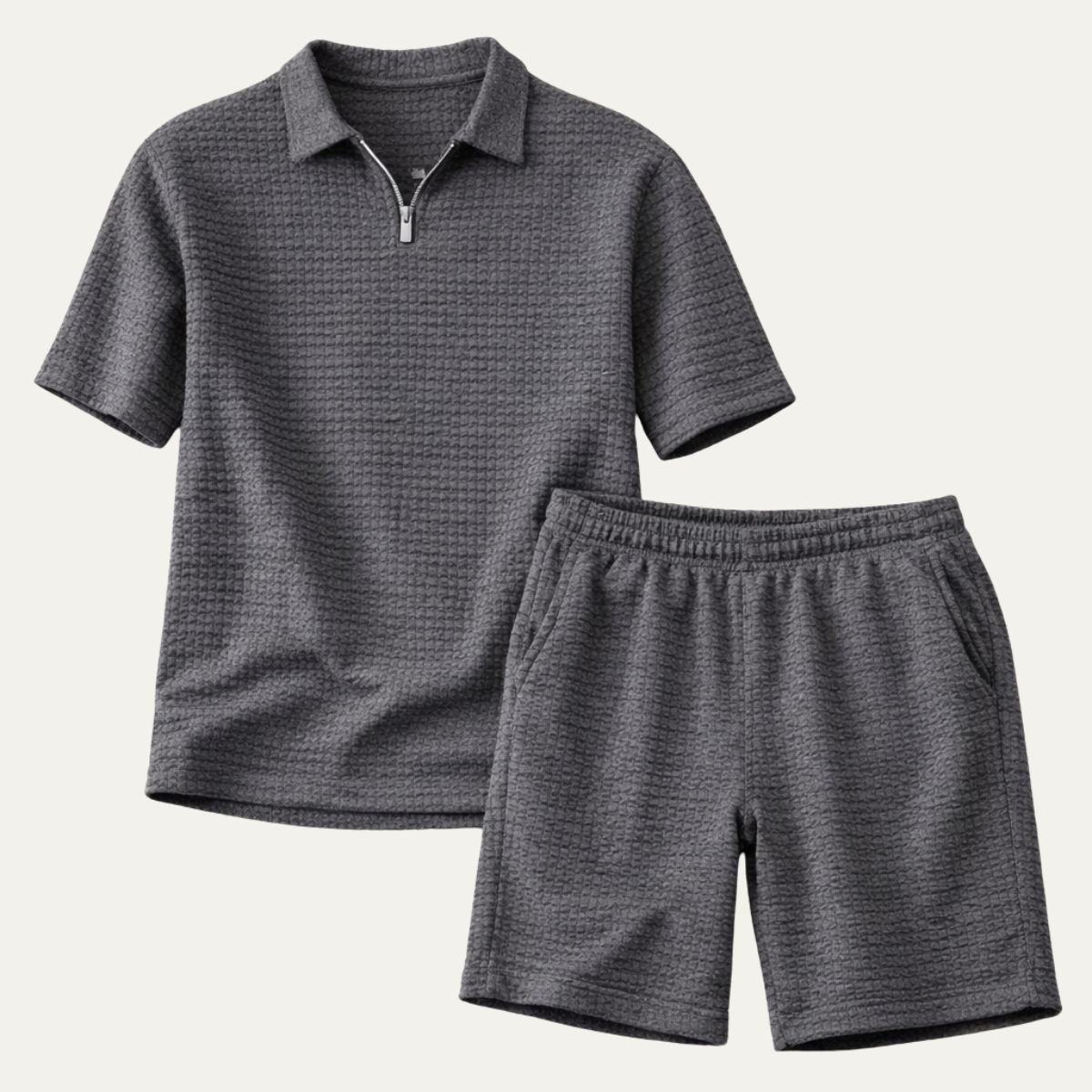 The Ashcroft Men’s Casual Summer Polo Shirt & Shorts Set