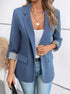 Women's Relaxed Checked Blazer