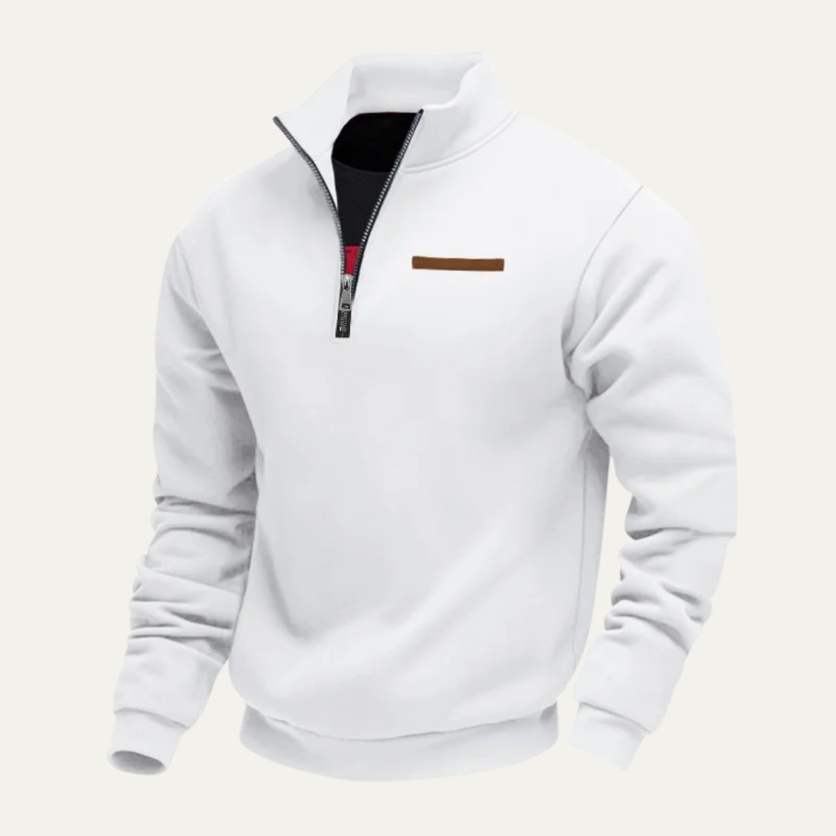 The Silverbrook Men’s Warm Stand Collar Trendy Half Zip Sweater