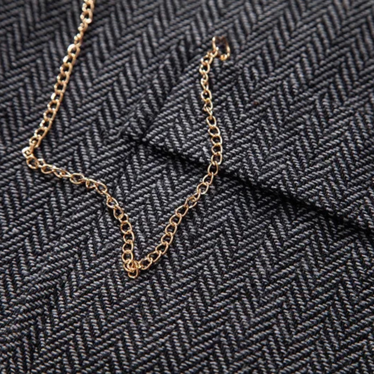 The Wallingford Men's Classic Tweed Suit Gilet