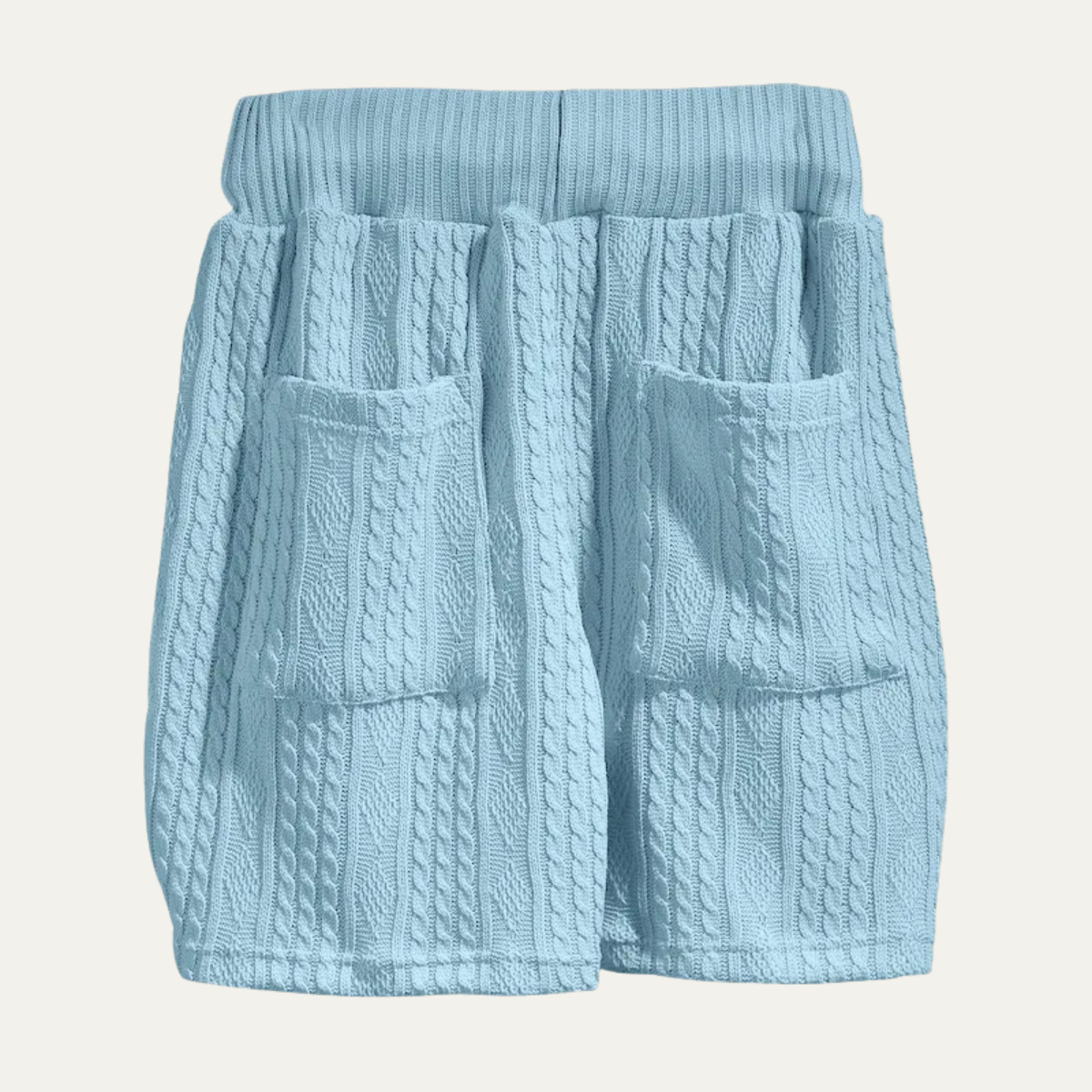 The Redwood Park Men’s Light Summer Knitted Set – Polo Shirt & Shorts