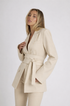 Women's Blazer with Self Tie Waist