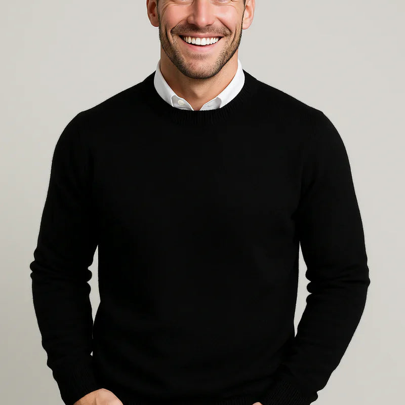 The Capri Men's Classic Crew Neck Knit Sweater
