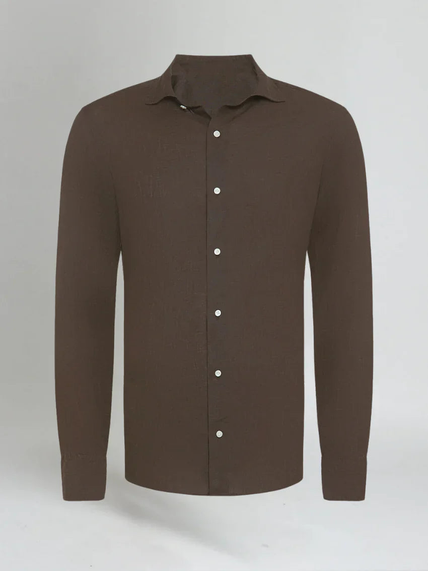 The Matera Men's Premium Linen Button Up Shirt
