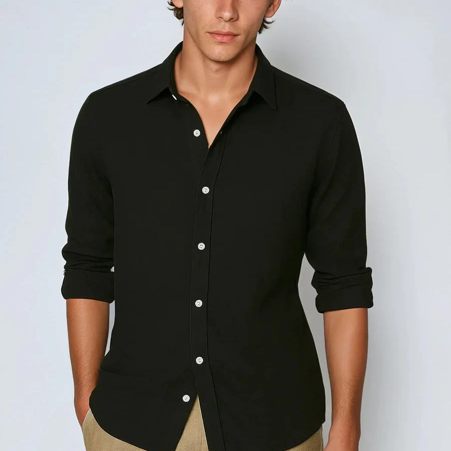 The Matera Men's Premium Linen Button Up Shirt