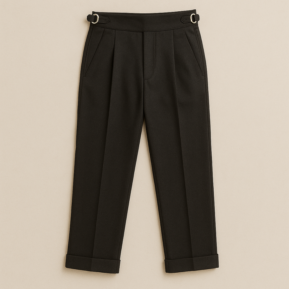The Hensley Pleated Pants – High Waist Wool Blend for Men