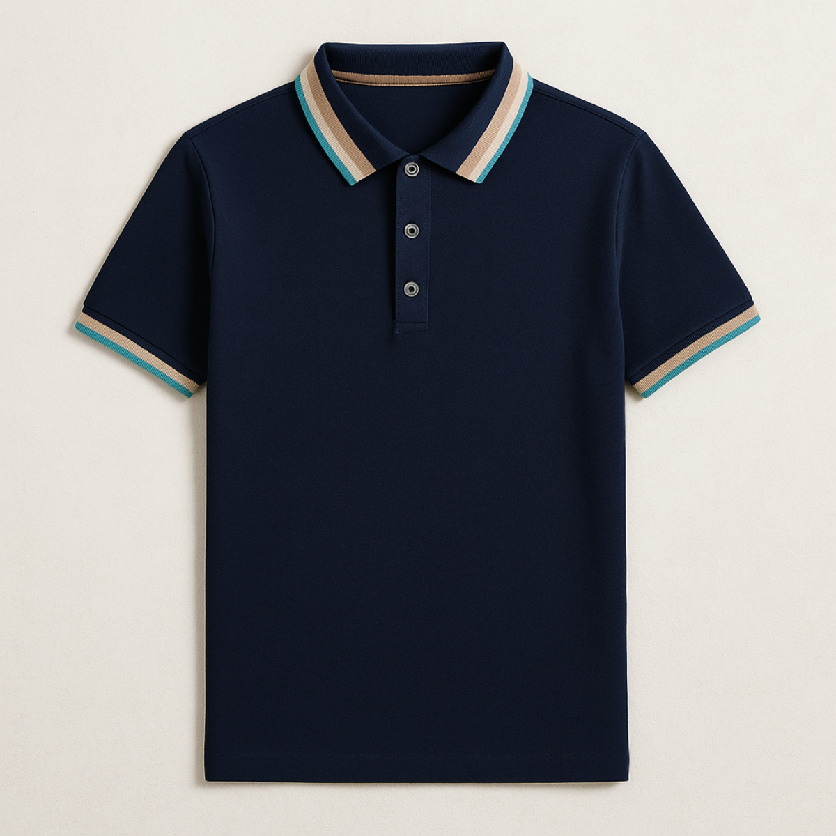 The Bellagio Striped Cotton Polo