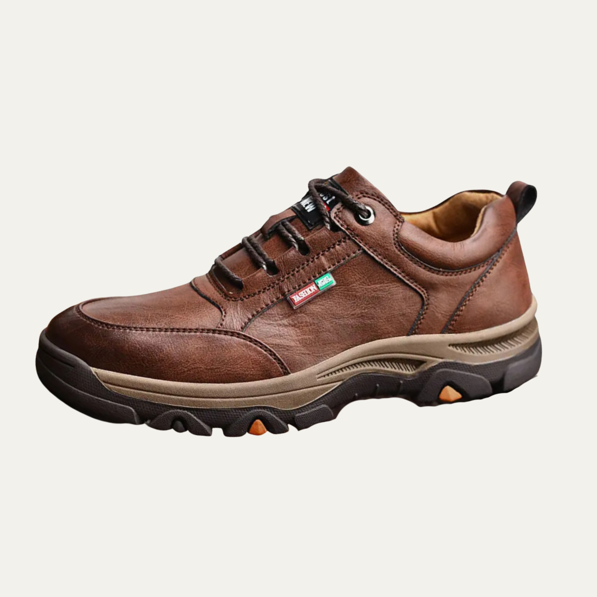 The Porto Rotondo Men’s Casual Lace Up Comfort Leather Trainers