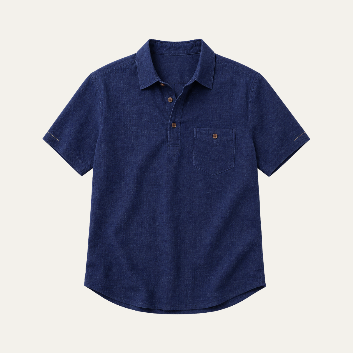 The Siracusa Men's Breathable Linen Polo Shirt