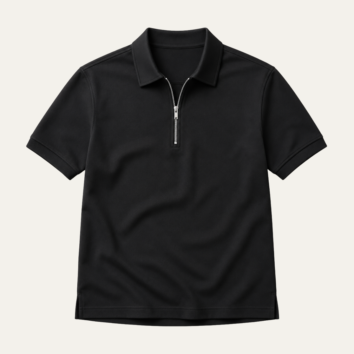 The Limone Men's Quarter Zip Polo Shirt
