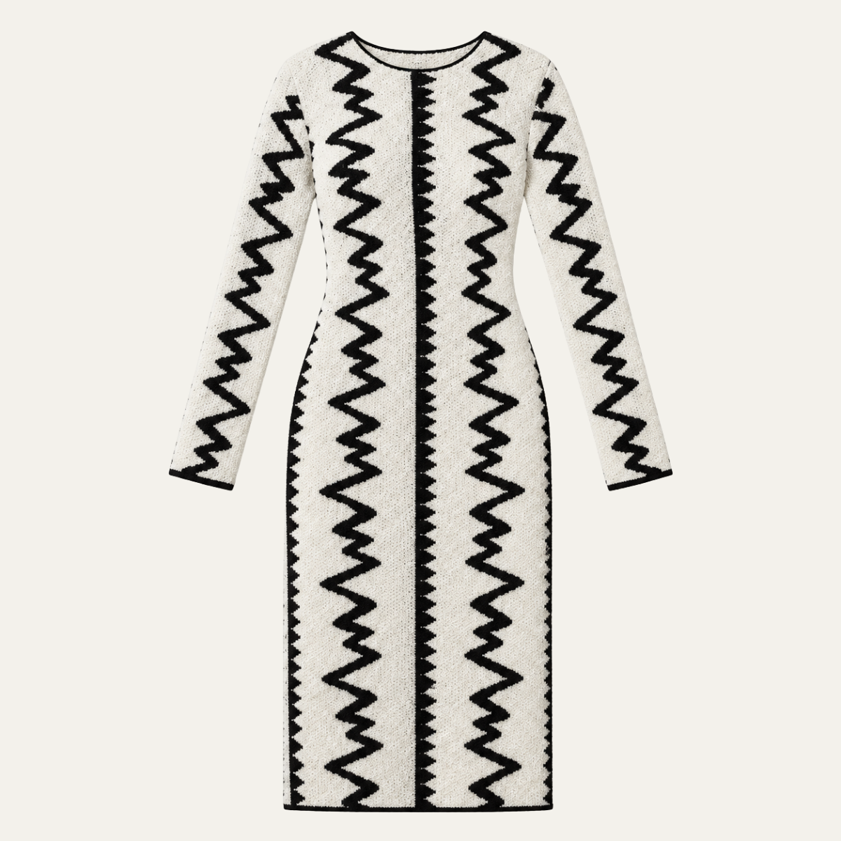Women's Geometric Stripe Sweater Dress
