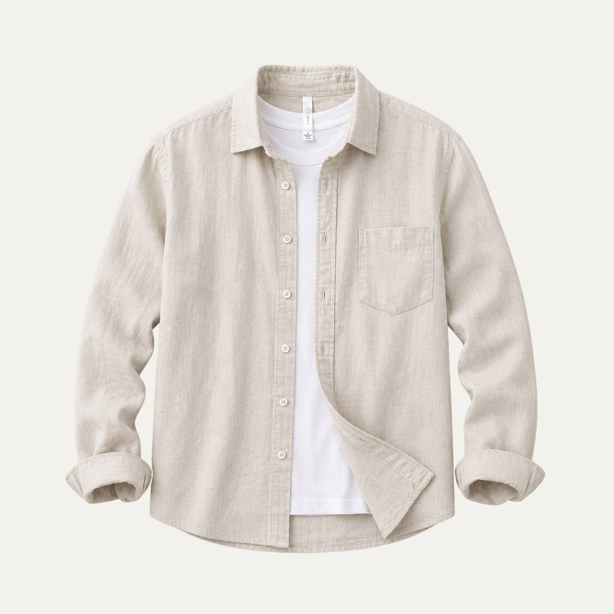 The Napa Men's Casual Linen Button Up Shirt