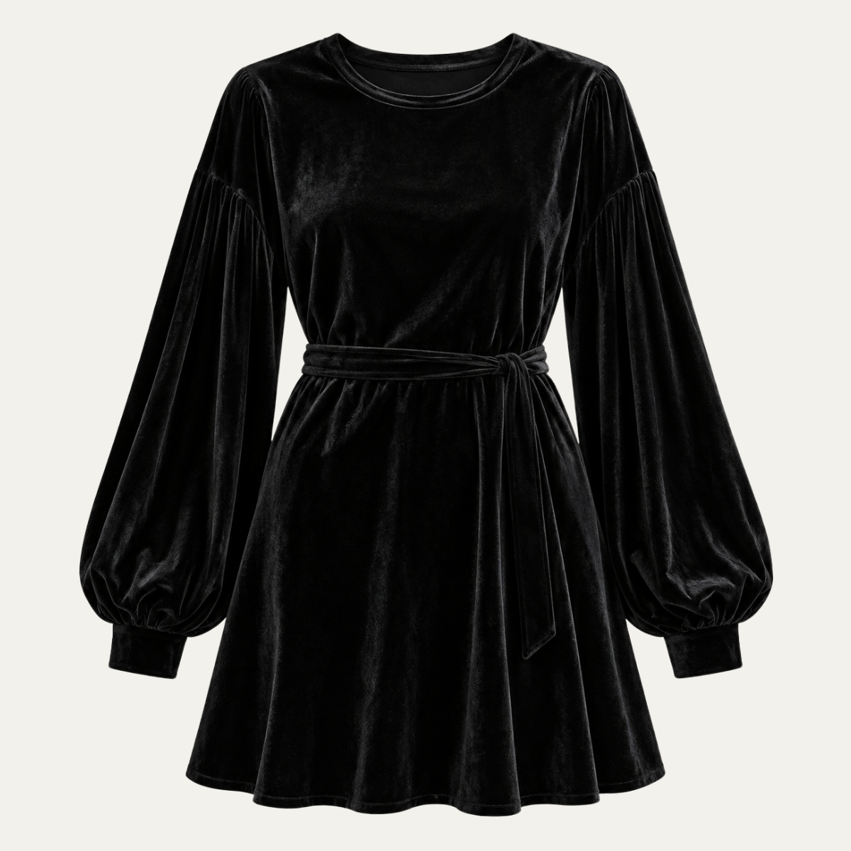 Women’s A Line Velvet Mini Dress