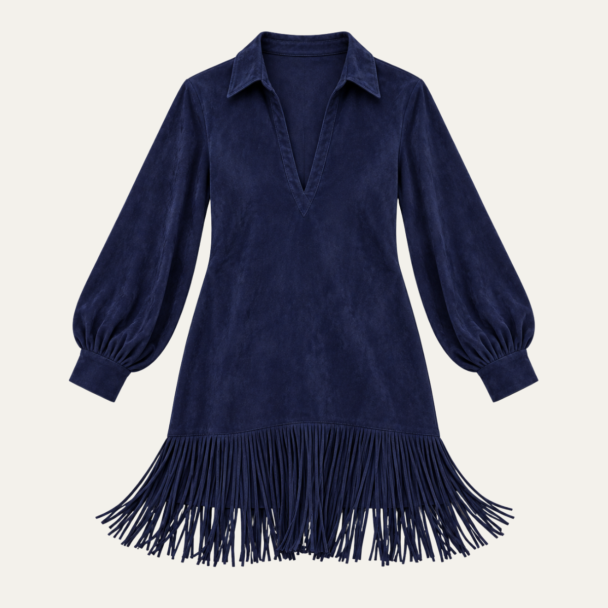 Women’s Faux Suede Fringe Mini Dress