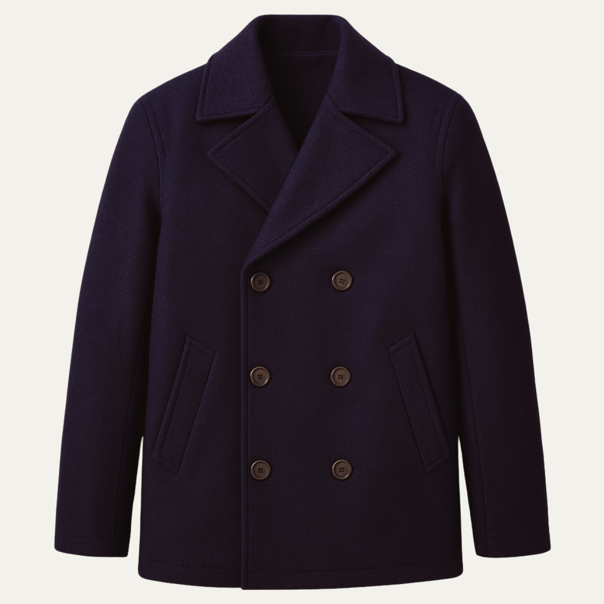 The Parma Men’s Slim Fit Casual Versatile Wool Peacoat