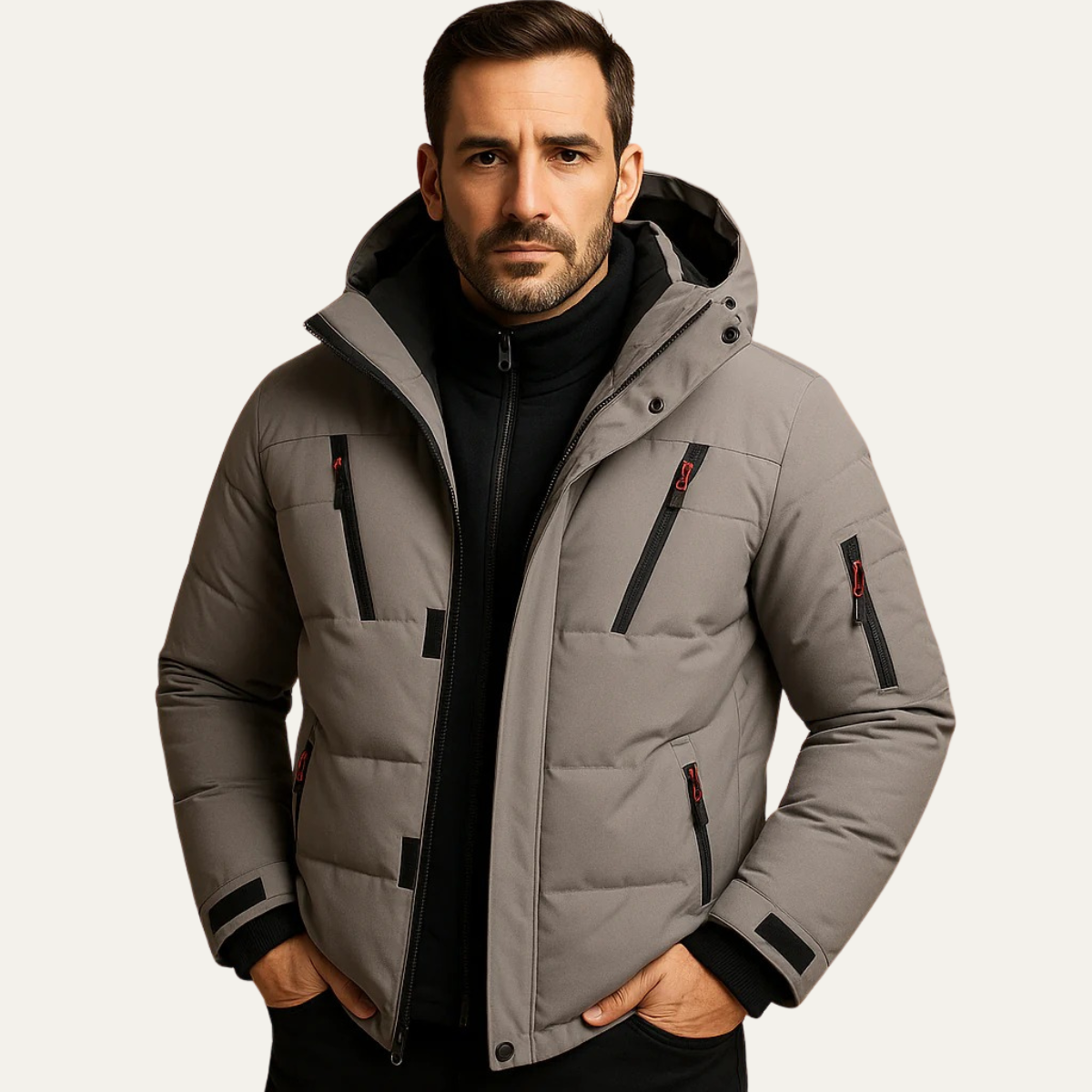 The Montalcino Men’s Warm Padded Hooded Puffer Jacket