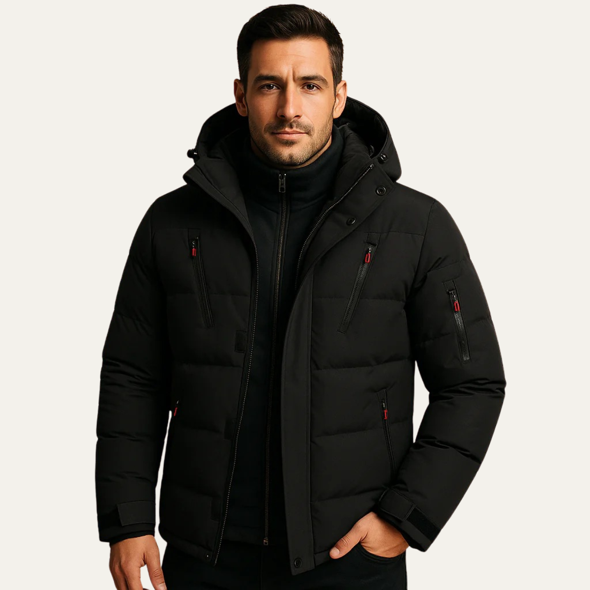 The Montalcino Men’s Warm Padded Hooded Puffer Jacket