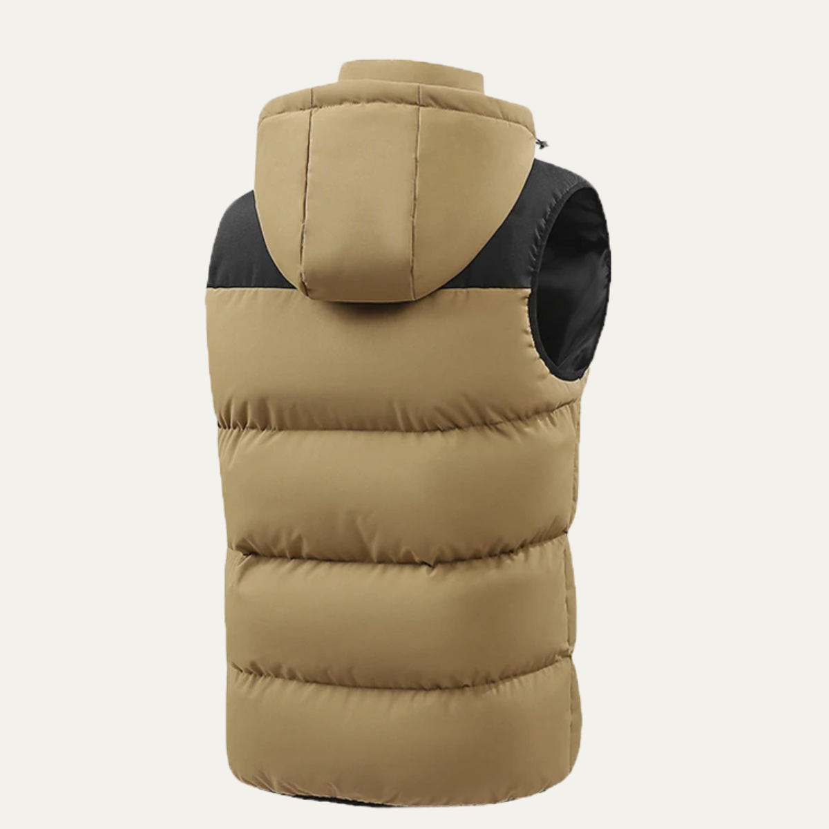 The Cedarfall Men’s Warm Hooded Winter Puffer Gilet with Zip Pockets