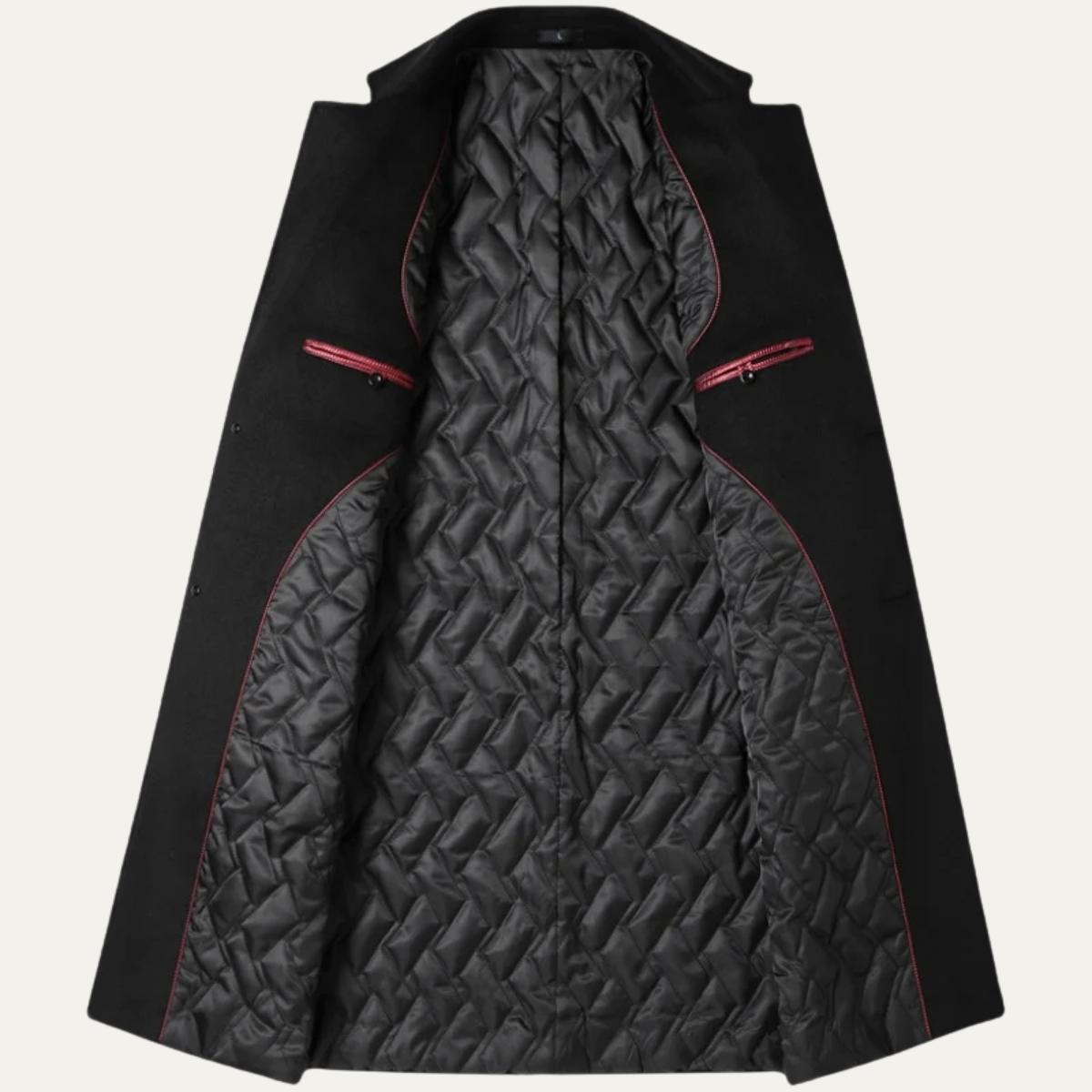 The Ascot Men's Elegant Wool Long Winter Smart Coat