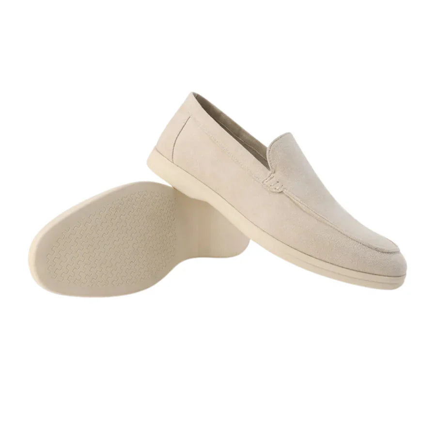 The Venetian Men's Trendy Suede Slip On Loafers