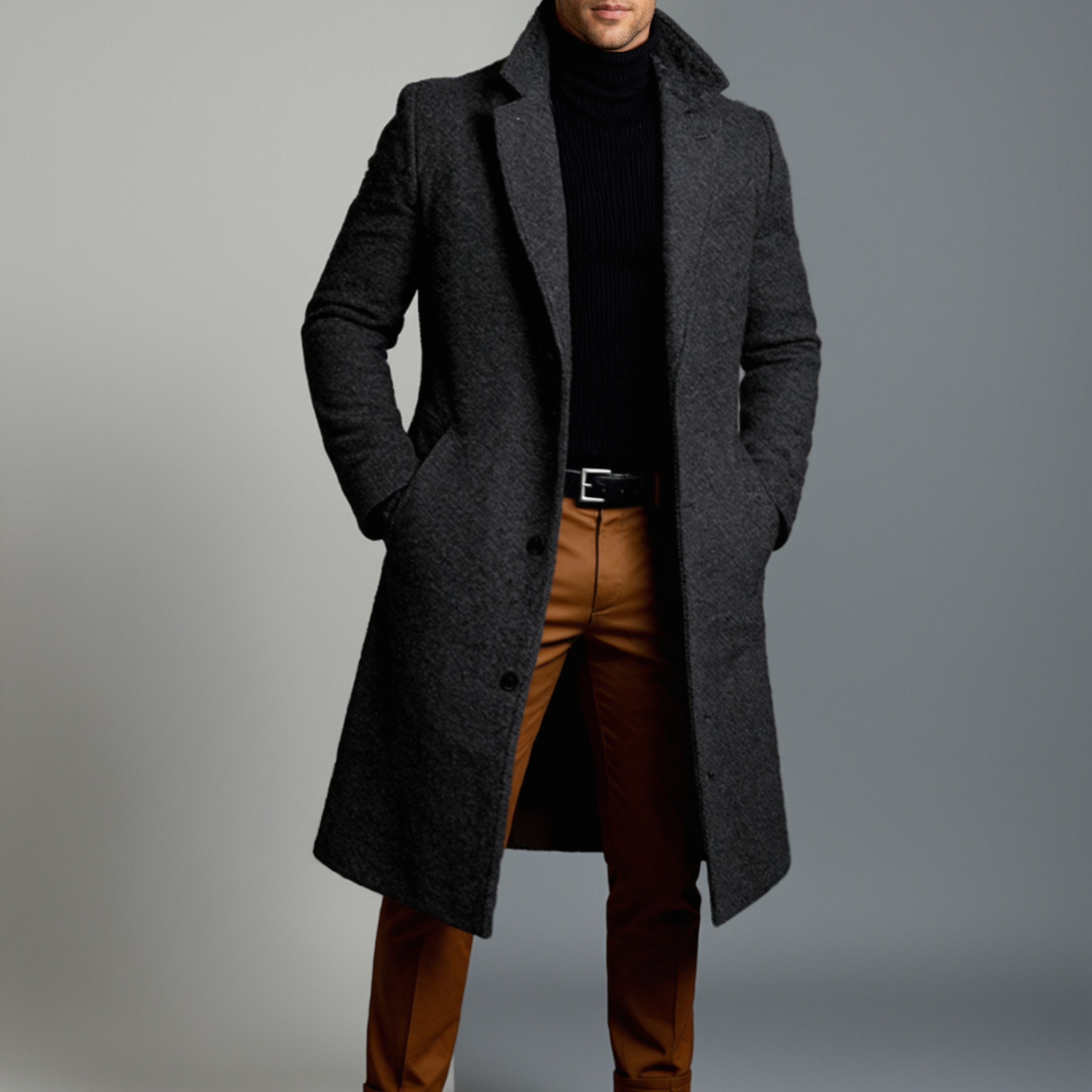 The Ridgeford Men’s Classic Cotton Winter Overcoat