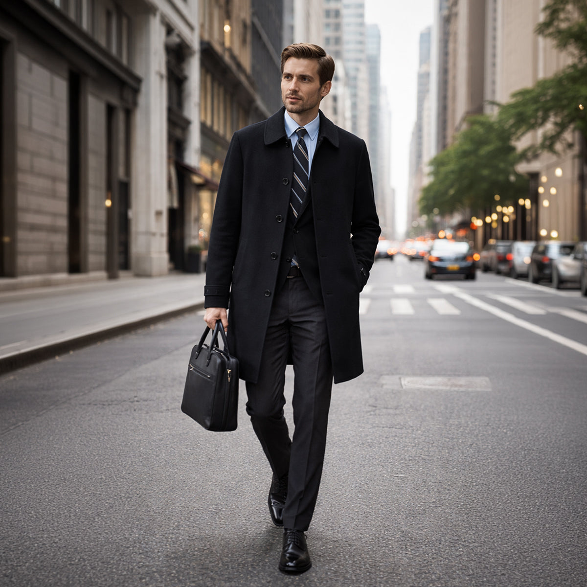 The Goldshire Coat – Men’s Smart Tailored Overcoat
