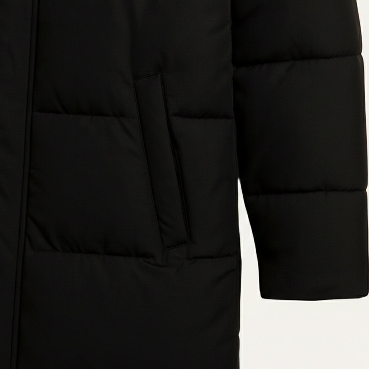 The Hollister Men’s Long Puffer Winter Hooded Coat