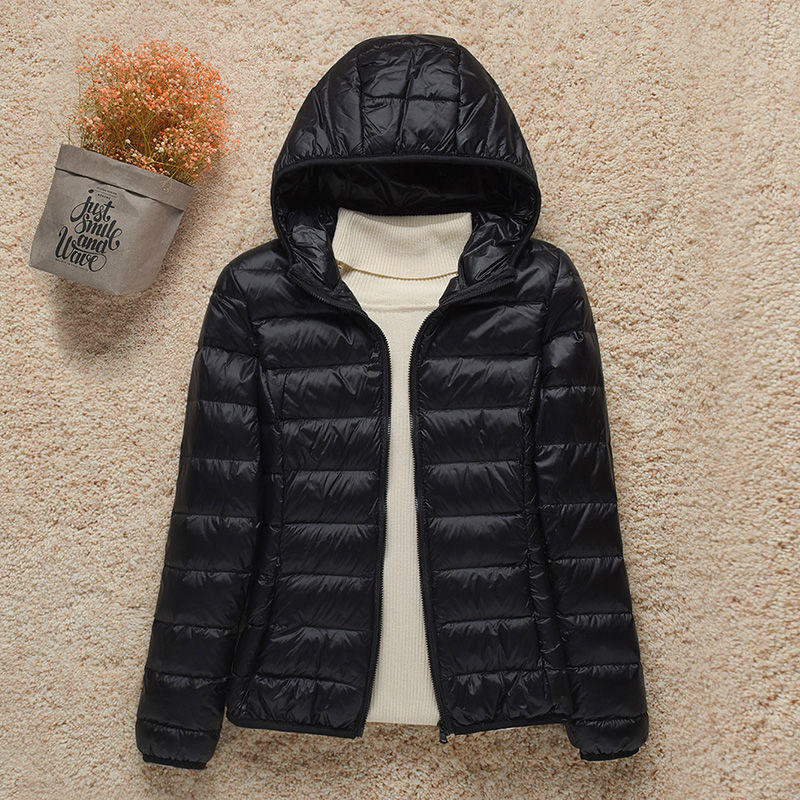 Women's Lightweight Hooded Puffer Jacket – Packable Quilted Winter Coat