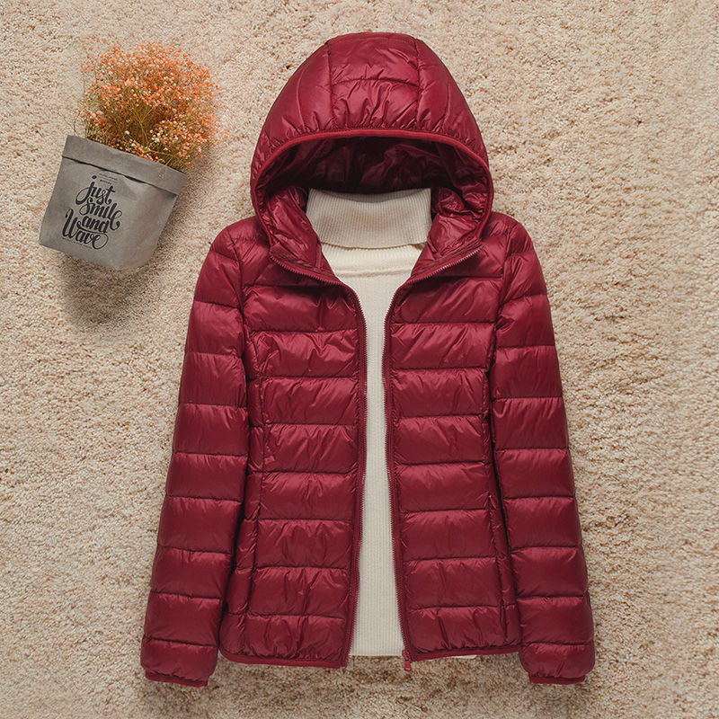 Women's Lightweight Hooded Puffer Jacket – Packable Quilted Winter Coat