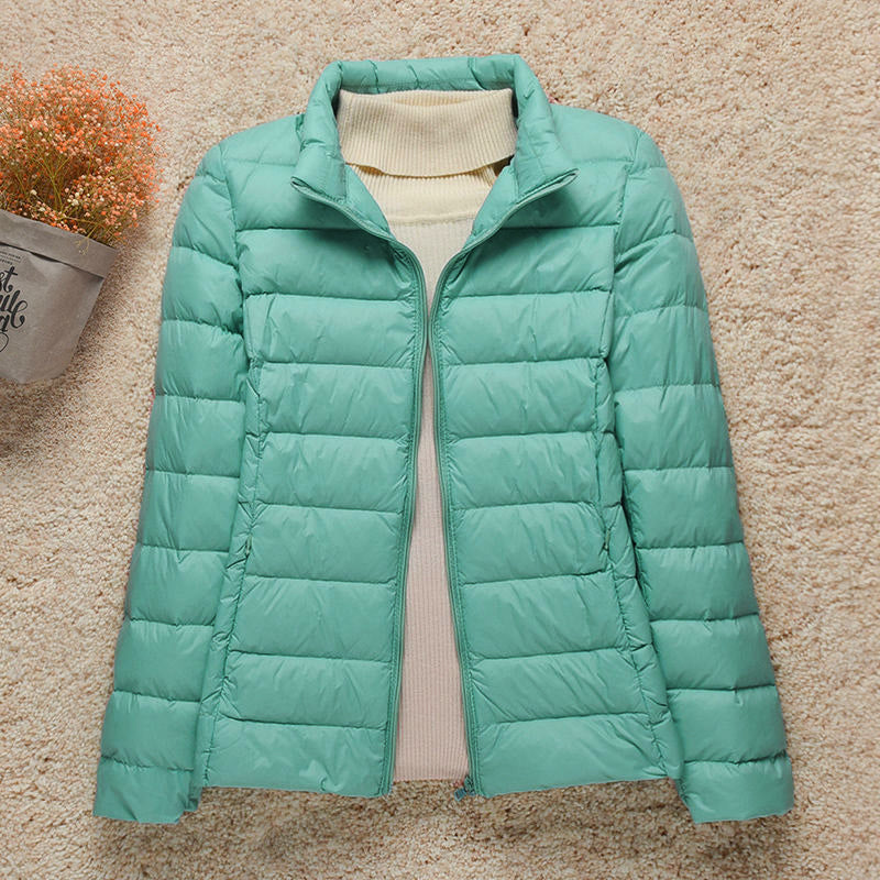Women's Lightweight Hooded Puffer Jacket – Packable Quilted Winter Coat