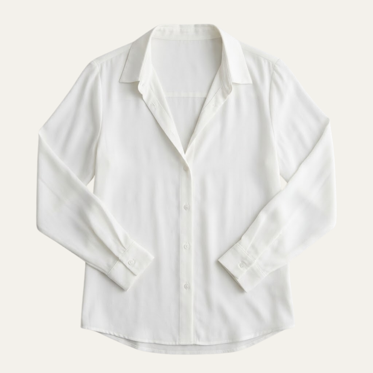 Women's Long Sleeve Button Up Blouse with Relaxed Fit