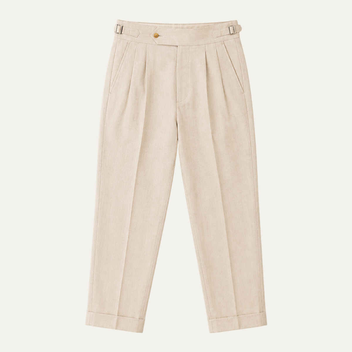 The Laguna Men's Pleated Tailored Linen Pants