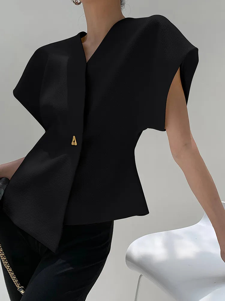 Women's Cropped Blazer Top